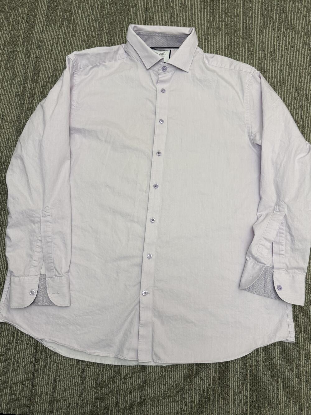 Charles Tyrwhitt Shirt Mens 17.5 35 Classic Fit Button Up Long Sleeve Dress